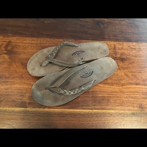 Women’s Rainbow Flirty Braidy Flip-Flop Sandals